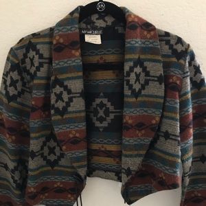 Vintage Tribal Crop Blazer